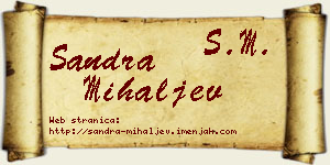 Sandra Mihaljev vizit kartica